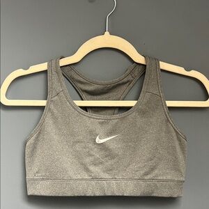 Nike Women's Gray Dri-FIT Sports Bra